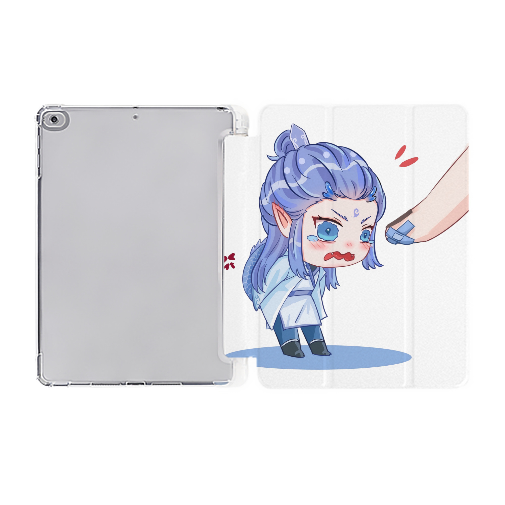 （画像用） Ne Zha 2 ナタ 魔童の大暴れ IPad ケース ペン収納付き 三つ折りスタンド PUレザー×シリコン 対応機種9.5/10.5/10.9インチ
